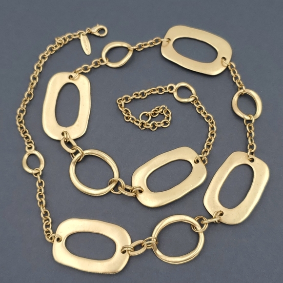 Avenue Jewelry Avenue Gold Tone Abstract Links Necklace Poshmark